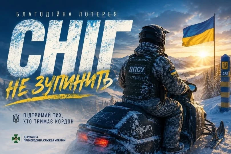 Снігохід для прикордонників: у Шостці триває благодійна лотерея на підтримку захисників
