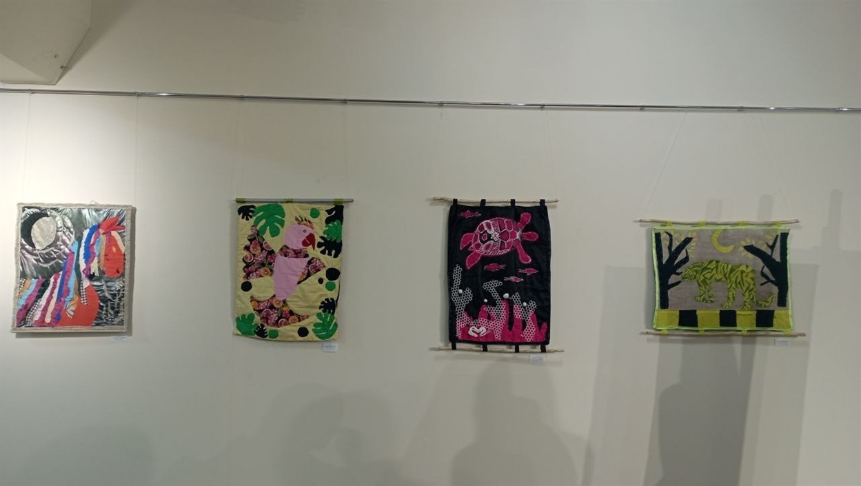 Юні шосткинські художники відкрили виставку, вперше представивши незвичайну техніку арт-квілту