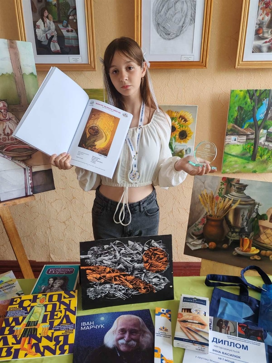 Картина від самого Маестро: як 14-річна художниця з прифронтової Сумщини вразила Івана Марчука